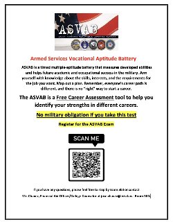 ASVAB Testing Flyer